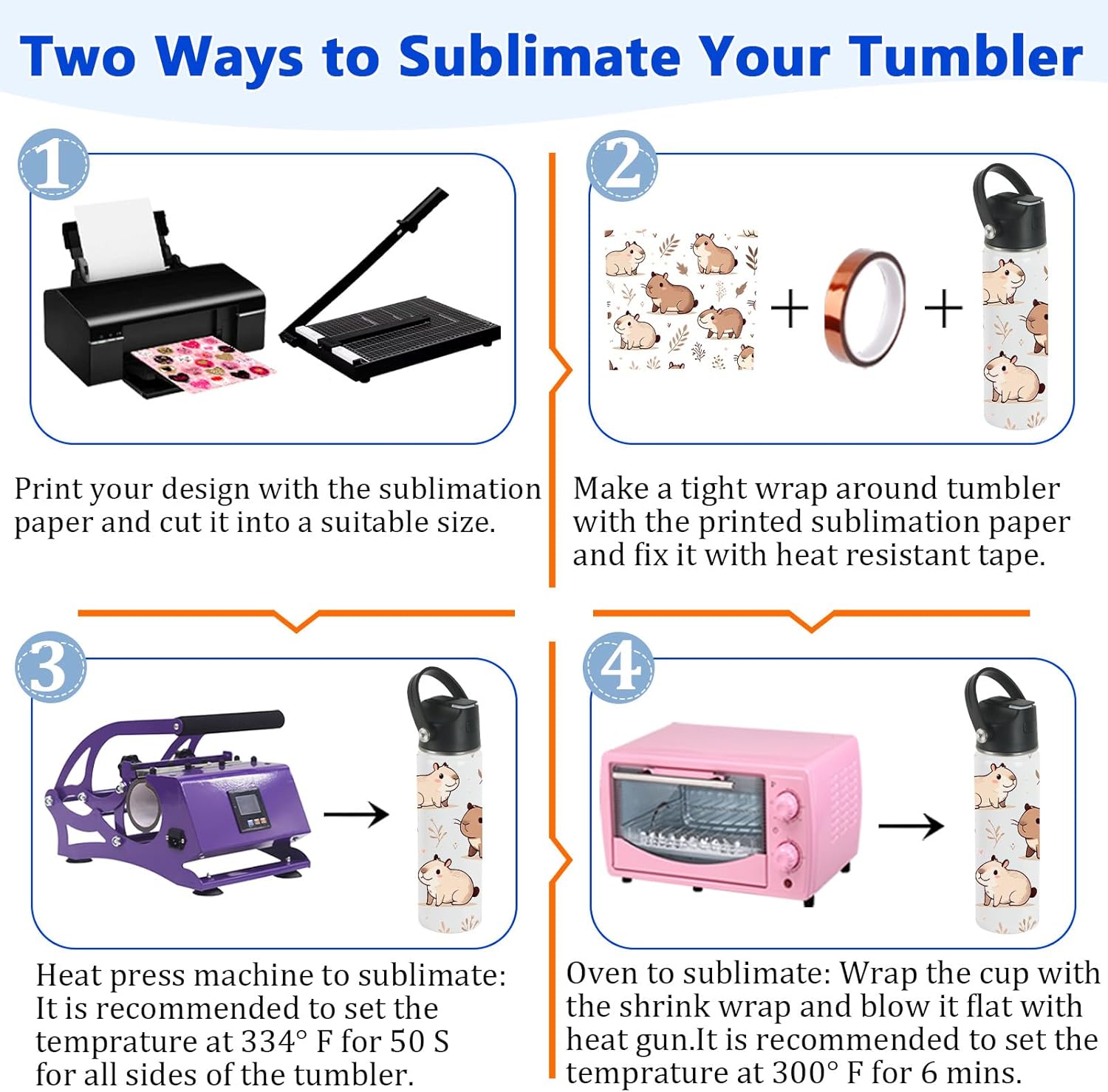 Sublimation Sports Water Bottle Blanks, 22 oz Sublimation Tumblers Bulk, Stainless Steel Insulated Tumblers with Leak Proof Lid and Portable Handle, Individually Boxed (8 Pack) - Image 7