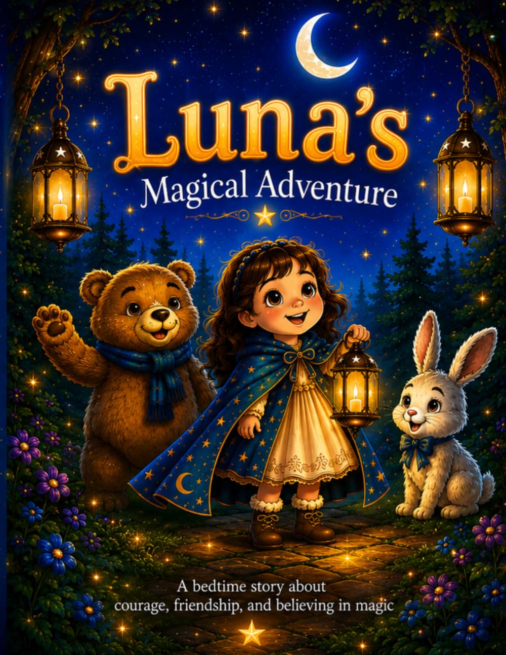 The Magic Lantern Coloring Book: A Magical Adventure with Luna and Pip for Kids Ages 5–10