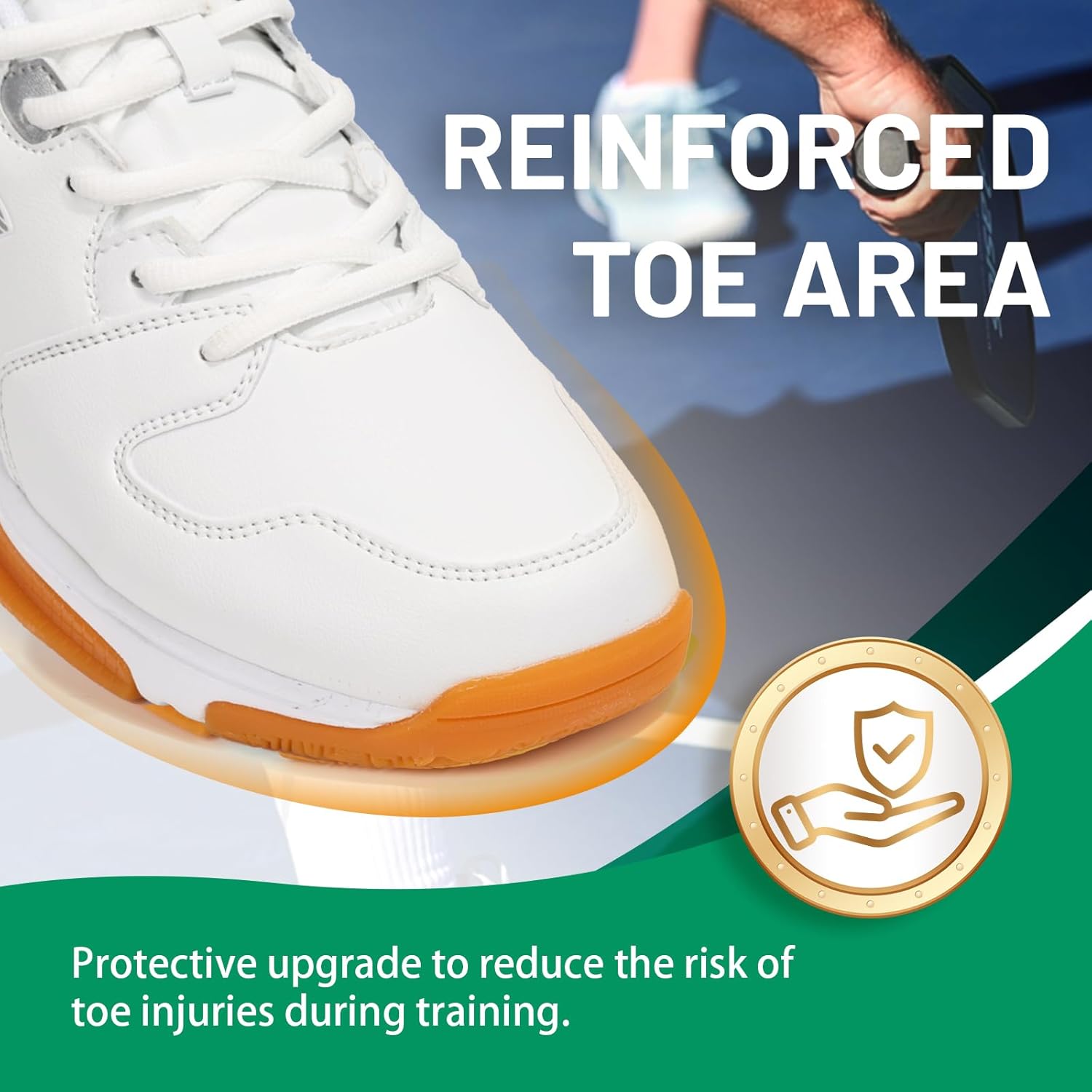 ZVC Pickleball Shoes Men Tennis Shoes Sneakers for All Court Racquetball Athletic Shoes for Badminton Squash Sport - Image 4