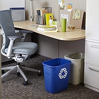 Vista 33 de Rubbermaid Commercial Products - Basurero de escritorio de resina plástica