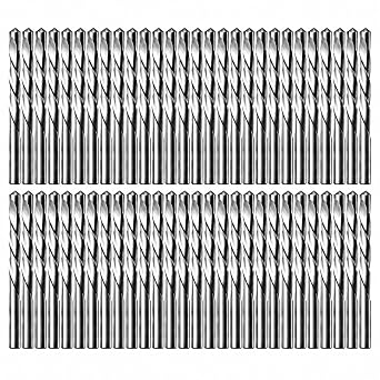 Drywall Cut Out Bit 1/8 Inch Guidepoint Rotary Router Tool Cutting Bit HSS Cutout Saw Drill Bit for Gypsum Board-100Pcs