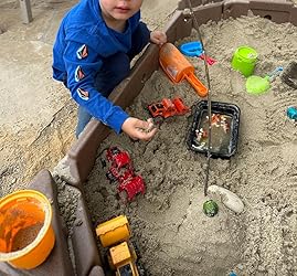 Amazon.com: Step2 Naturally Playful Sandbox II, Kids Sand Activity ...