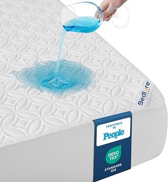 BEDLORE Mattress Protector 180x200 Waterproof and Soft with Oeko-Tex White