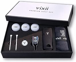 Premium Mens Golf Sets New Golfer Gifts for Women, Golf Accessories for Men with 3-Layer Golfing Balls, Bamboo Tees, Waffle Towel, Divot Tool & Ball Marker, Golfer Must Haves Golfing Accessories