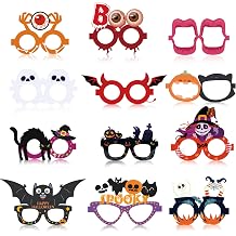 Halloween Party Favors - 12 PCS Paper Eyeglasses | Womens Halloween Costumes 2026 - Halloween Shirts Pajamas Sweatshirts - Trick or Treat Decorations Accessories Gifts Dress Makeup for Adults Girls
