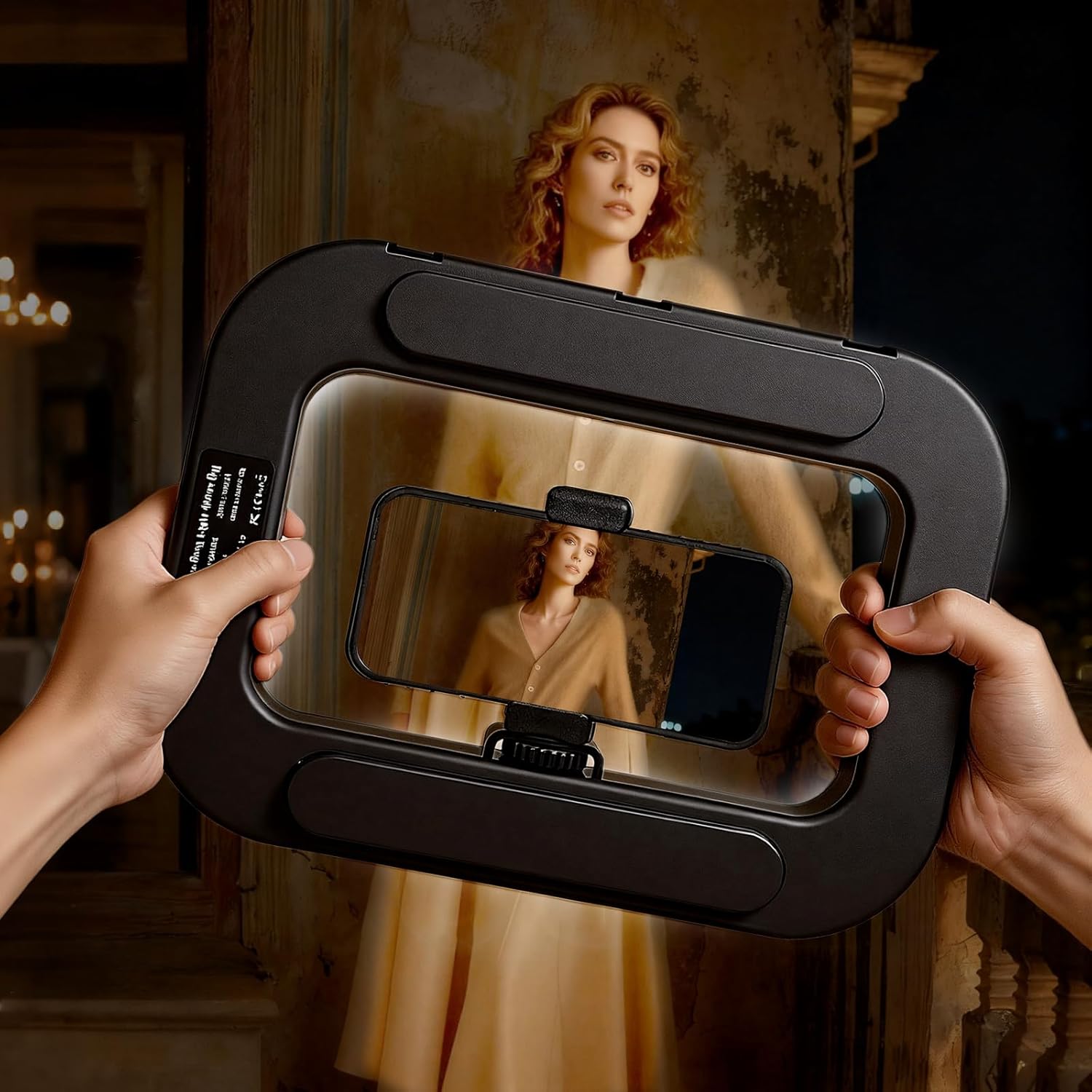 Handheld RGB Ring Light – 3 Color Temperatures & Full Color Modes, Rechargeable Fill Light for Phone Camera, YouTube TikTok Video, Makeup