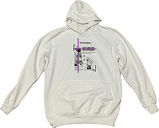 سويت شيرت ياباني شينسو مان باور ماكيما دينجي 3 M ، اوف وايت ياقة عالية جدًا للبالغين من الجنسين