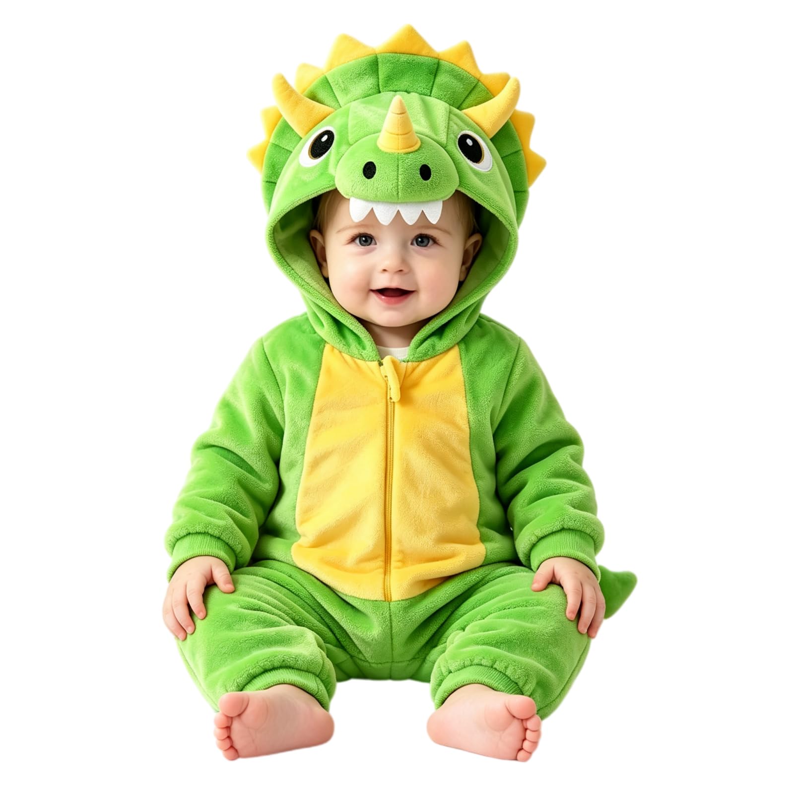 Faonotro Baby Grow Halloween Costume Hooded Zip Romper Baby Outfit