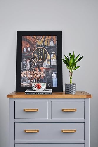 Miniatura 5 de Paquete de 10 tiradores de latón antiguo de 3.75 pulgadas (3.780 in) para armarios de cocina, tiradores de taza para armarios, cajones de latón,