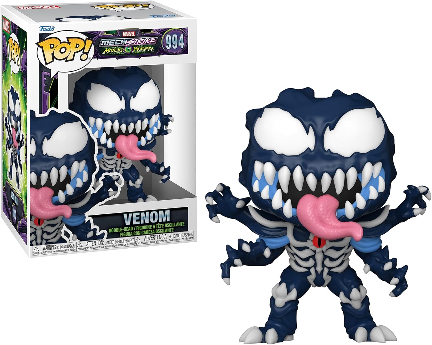 Funko Pop! Marvel: Mech Strike Monster Hunters Collectors Set - 3 Figure Set: Loki, Thanos, Venom