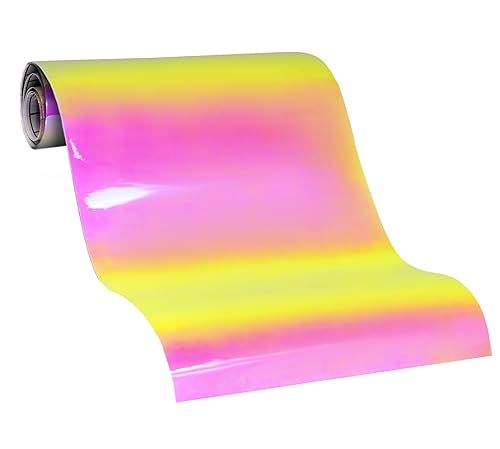 Miniatura 2 de VViViD DECO65 - Rollo de vinilo adhesivo holográfico de unicornio de alto brillo de ópalo azul a morado para máquinas troqueladoras y trazadoras (3