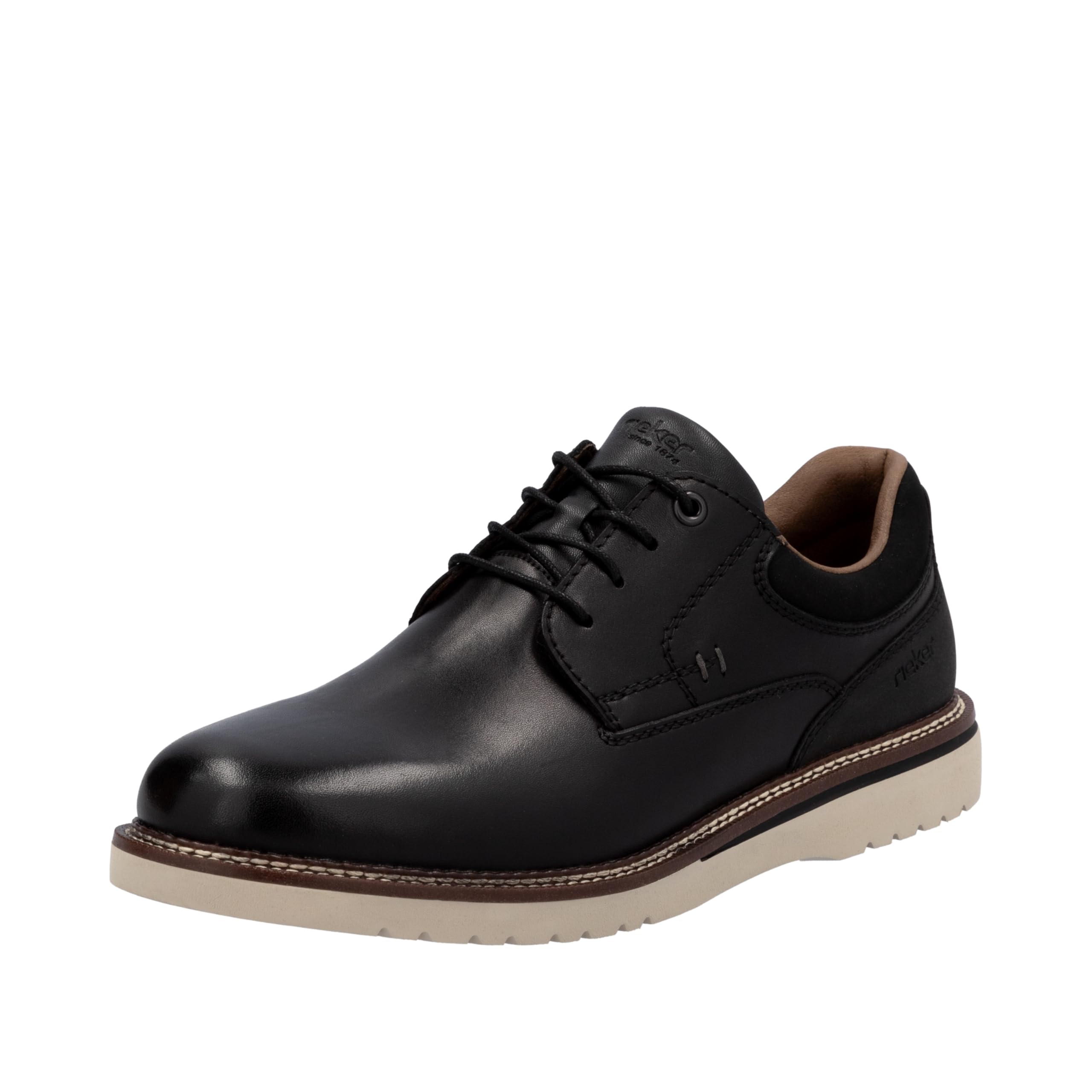 Rieker Men's 04501 Lace-Up Shoes, Black, 9.5 UK