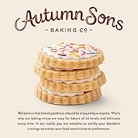 Vista 22 de Autumn Sons Baking Co. Mezcla de galletas de avena y canela sin gluten. Mezcla vegana para hornear a base de plantas. Libre de 11 alérgenos comunes.