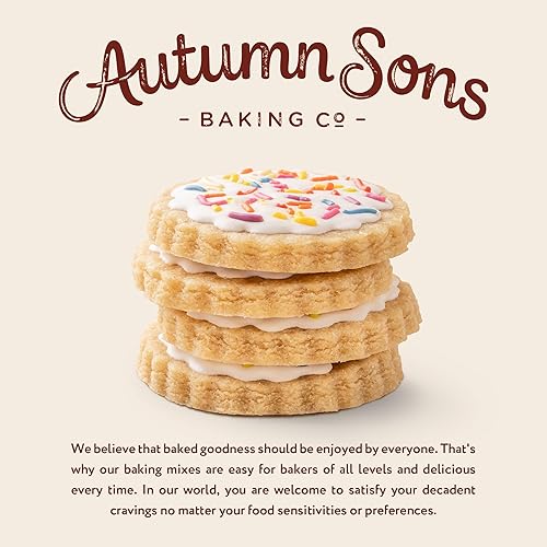Miniatura 3 de Autumn Sons Baking Co. Mezcla de galletas de azúcar sin gluten. Mezcla vegana para hornear a base de plantas. Libre de 11 alérgenos comunes. Sin