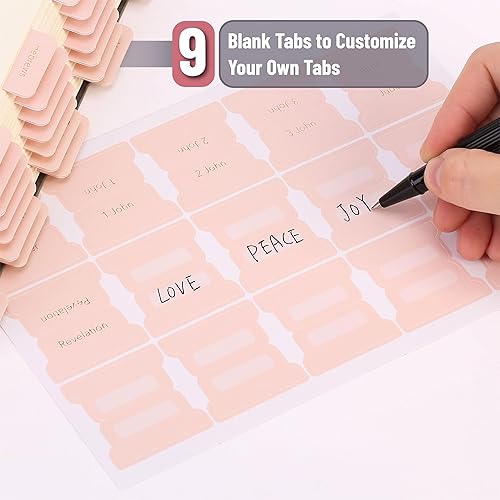 Miniatura 6 de Mr. Pen - Pestañas de la Biblia, 75 pestañas, letras doradas metálicas, pestañas de la Biblia laminadas para mujeres y hombres, pestañas de la