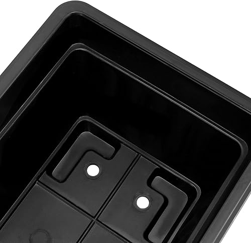 Miniatura 3 de JOIKIT Maceta de plástico negro de 17 pulgadas, 6 paquetes, buen drenaje, uso en interiores y exteriores, para jardín, ventana, patio, balcón