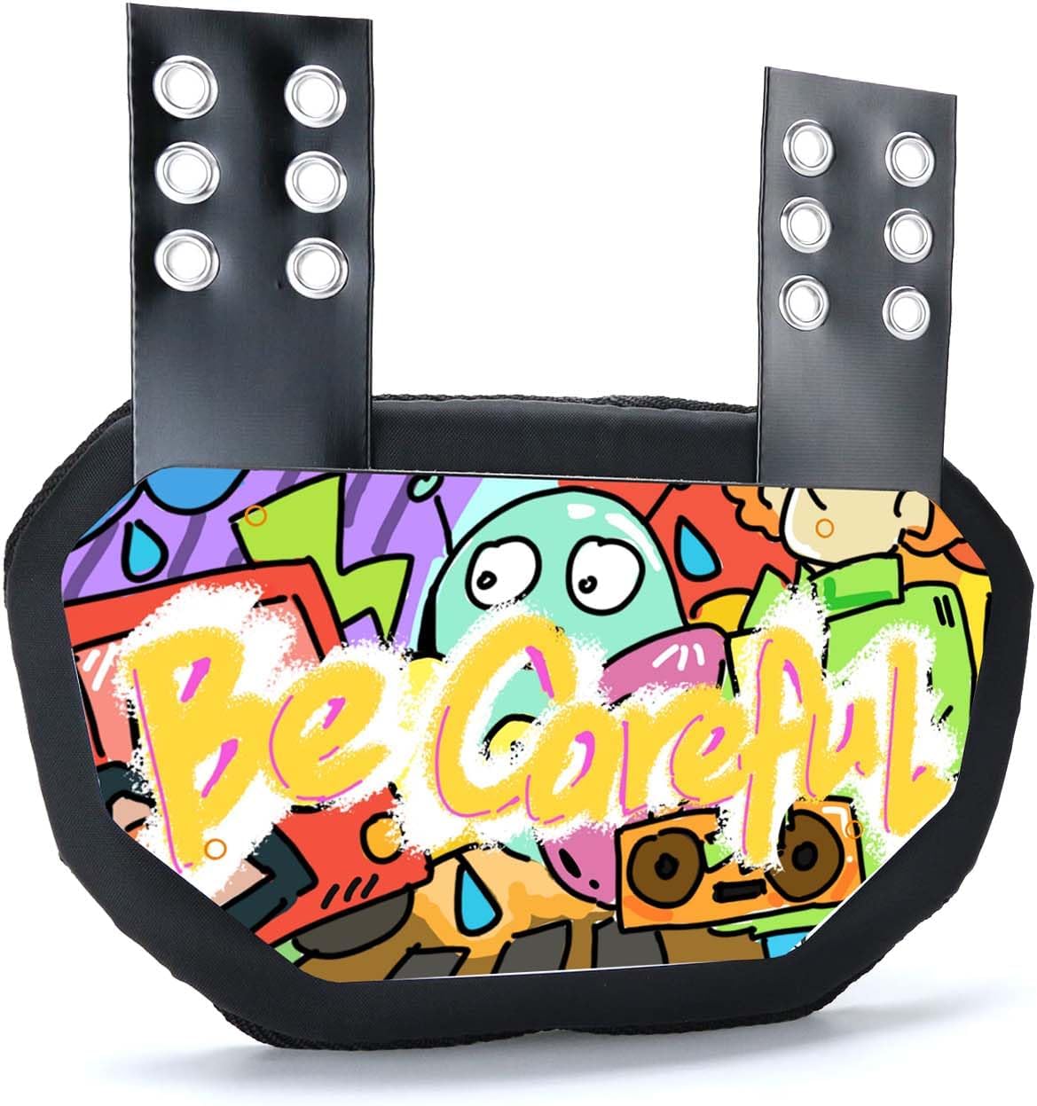 Football Back Plate,Rear Back Protector, Low Back Pad for Youth Football Players(Be carefual New)