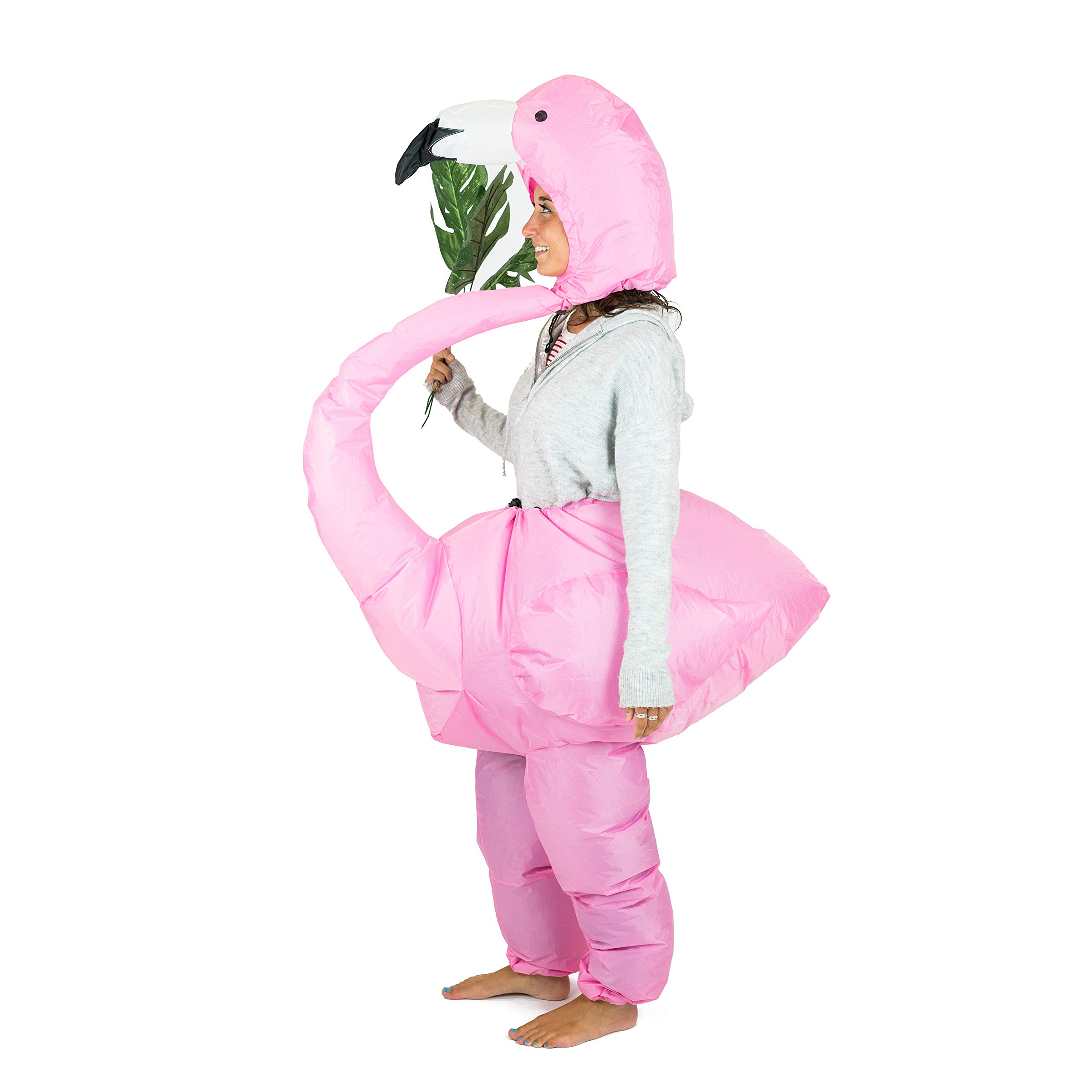 JASHKE Opblaasbaar Flamingokostuum Dierenkostuum Halloween Outfits voor Volwassenen