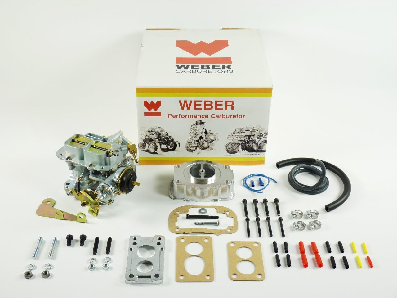 Weber Carburetor - 32/36 DGEV Suzuki Samurai with Air Filter Adapter K600 Car...