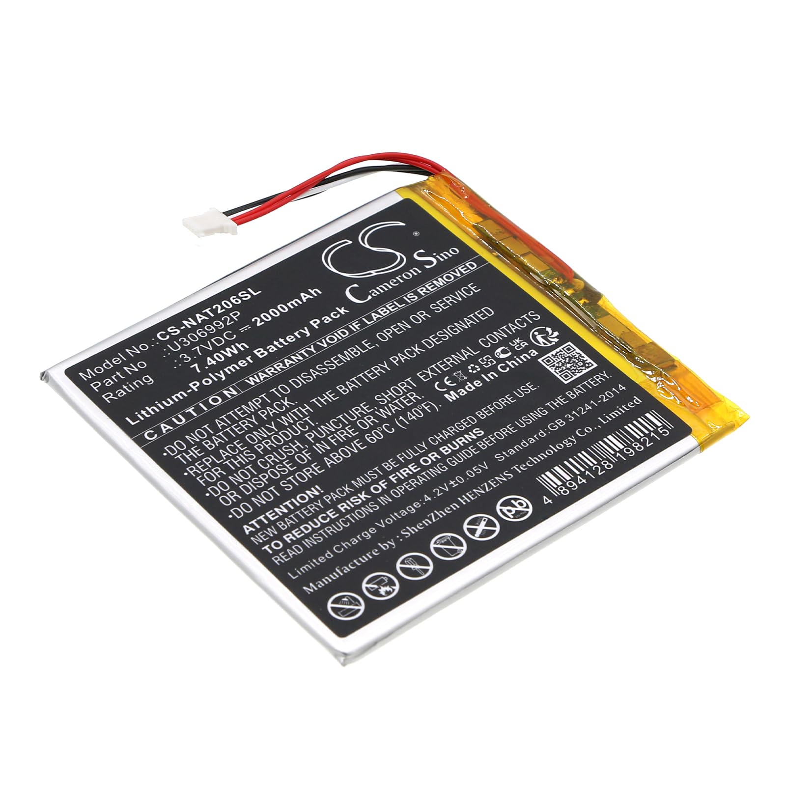FYIOGXG Battery for ONN 100005206, 100026191, Surf Tablet 7