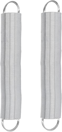 Kit de puerta de resorte para valla eléctrica, 2 piezas, valla eléctrica, acero inoxidable, 16 pies, tensión de ganado, resorte para pasto, 2