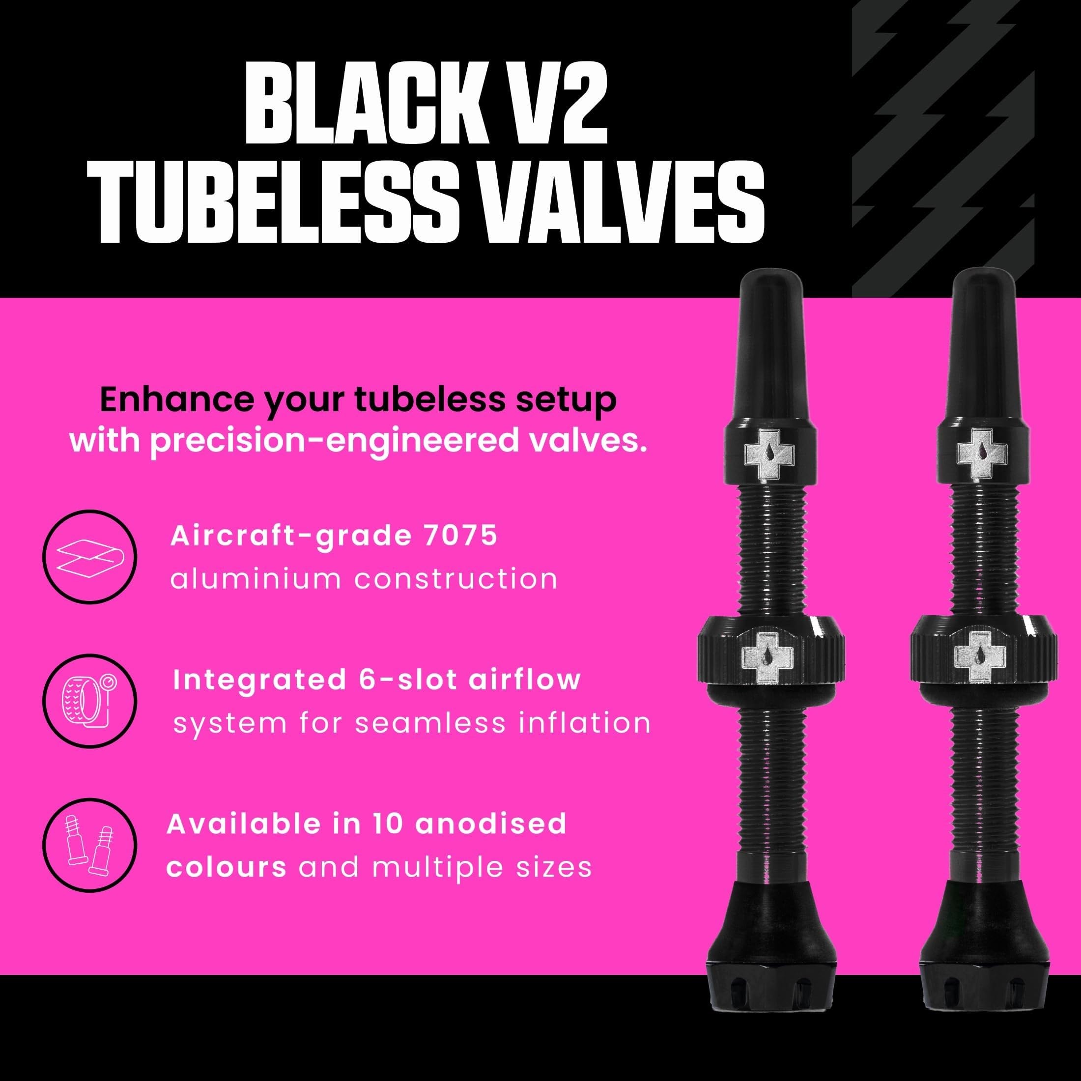 Amazon.com: Muc-Off Tubeless Valves V2, 7075 Aluminum Presta