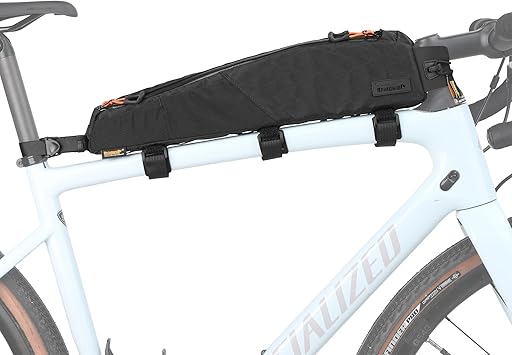 Rhinowalk Bike Top Tube Bag Bicycle Front Frame Bag Waterproof Bike Bag 2.1L with Dual Side Mesh Pockets for MTB Road Bike Cycling Commuting and Outdoor Adventures