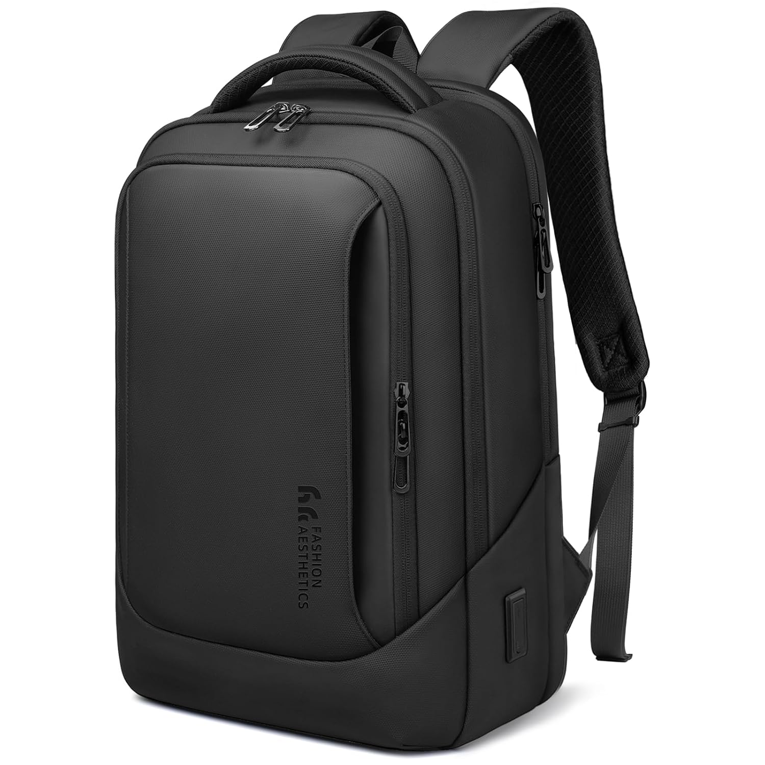 hk Laptop Backpack for Men with USB Charging Port Water-Resistant for 15 6 Inch Computer Bag Durable High-Tech