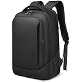 hk Laptop Backpack for Men with USB Charging Port Water-Resistant for 15.6 Inch Computer Bag Durable High-Tech Daypack Casual Backpack for Business Work College Weekender Travel-Black