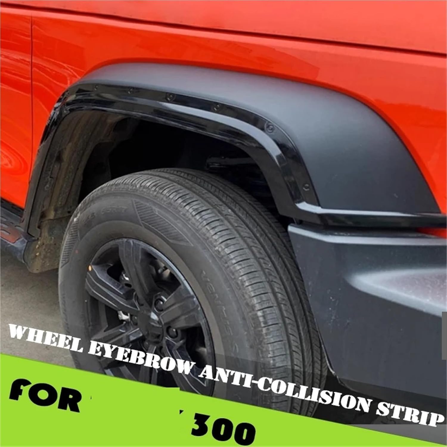 AAAQMGIH Car Widened Off-Road Wheel Eyebrow Compatible for GWM Tank 300 Wheel Eyebrow Anti-Collision Strip Car Exterior Decoration Accessories(Carbon Fiber)