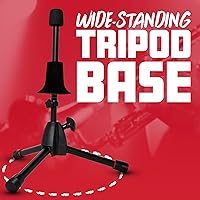 Vista 5 de Gator Frameworks Soporte estilo trípode alto para saxofones altos o tenores; (GFW-BNO-SAXTALL)