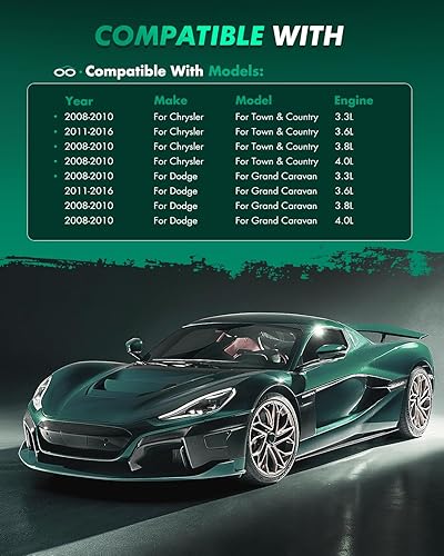 Miniatura 2 de Kit de discos de freno de rotores de freno de SCITOO para Dodge Grand Caravan 08-16, Dodge Journey 09-13, Volkswagen Routan 10-12