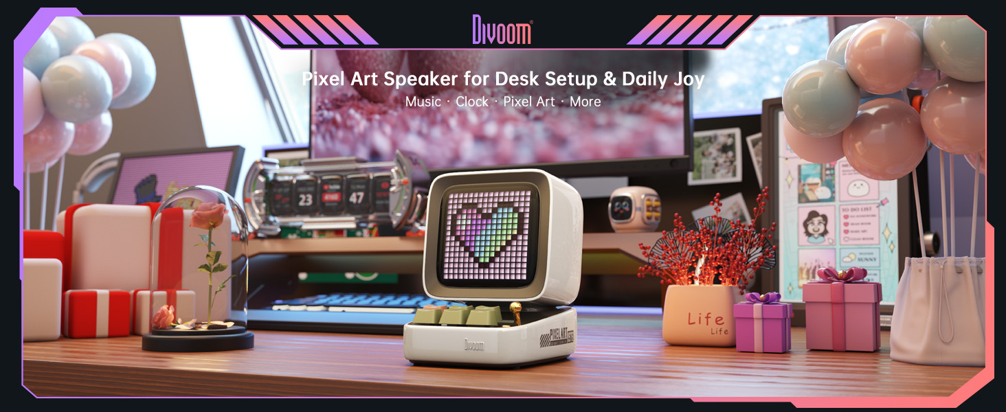 Amazon.com: Divoom Ditoo Pro Retro Pixel Art Game Bluetooth