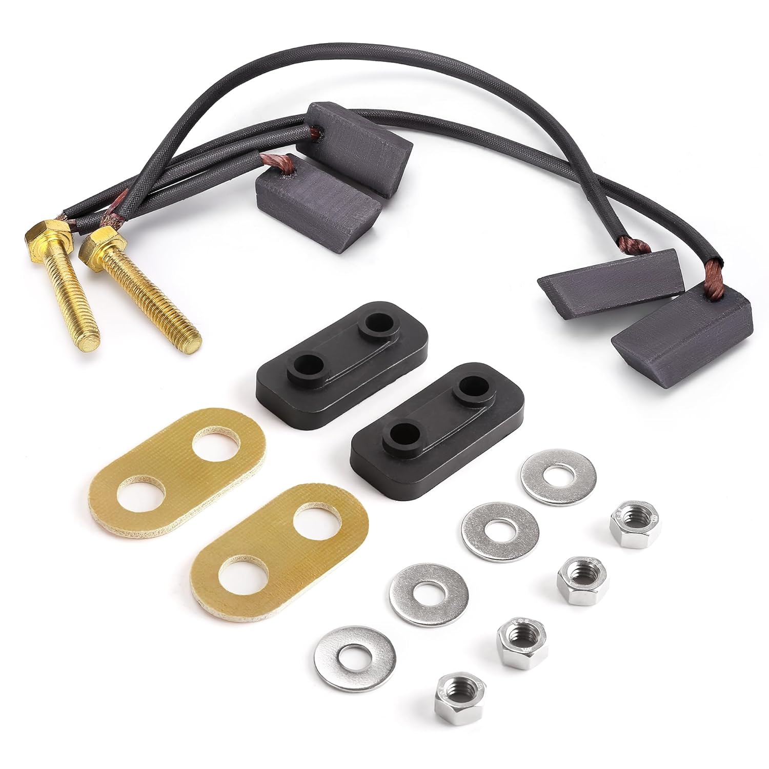 10L0L Golf Cart Motor Brush Kit for Yamaha G8 G9 G14 G16 and Club Car Electric 1994-up and, G.E Electric Golf Cart,48V 36 Volt Motor Terminal Hardware Bushing Kit