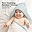KeaBabies Hooded Baby Towel for Newborn - Viscose Derived from Bamboo Large Baby Bath Towels with Hood for Boys, Girls, Toddler, Extra Absorbent & Soft Newborn Bath Essentials (Lunaris, Regular)