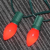 Vista 7 de SUNSGNE C7 Bombillas de luz nocturna de repuesto rojas de Navidad, bombillas de base de candelabro E12 de 5 W, ideales para luces nocturnas