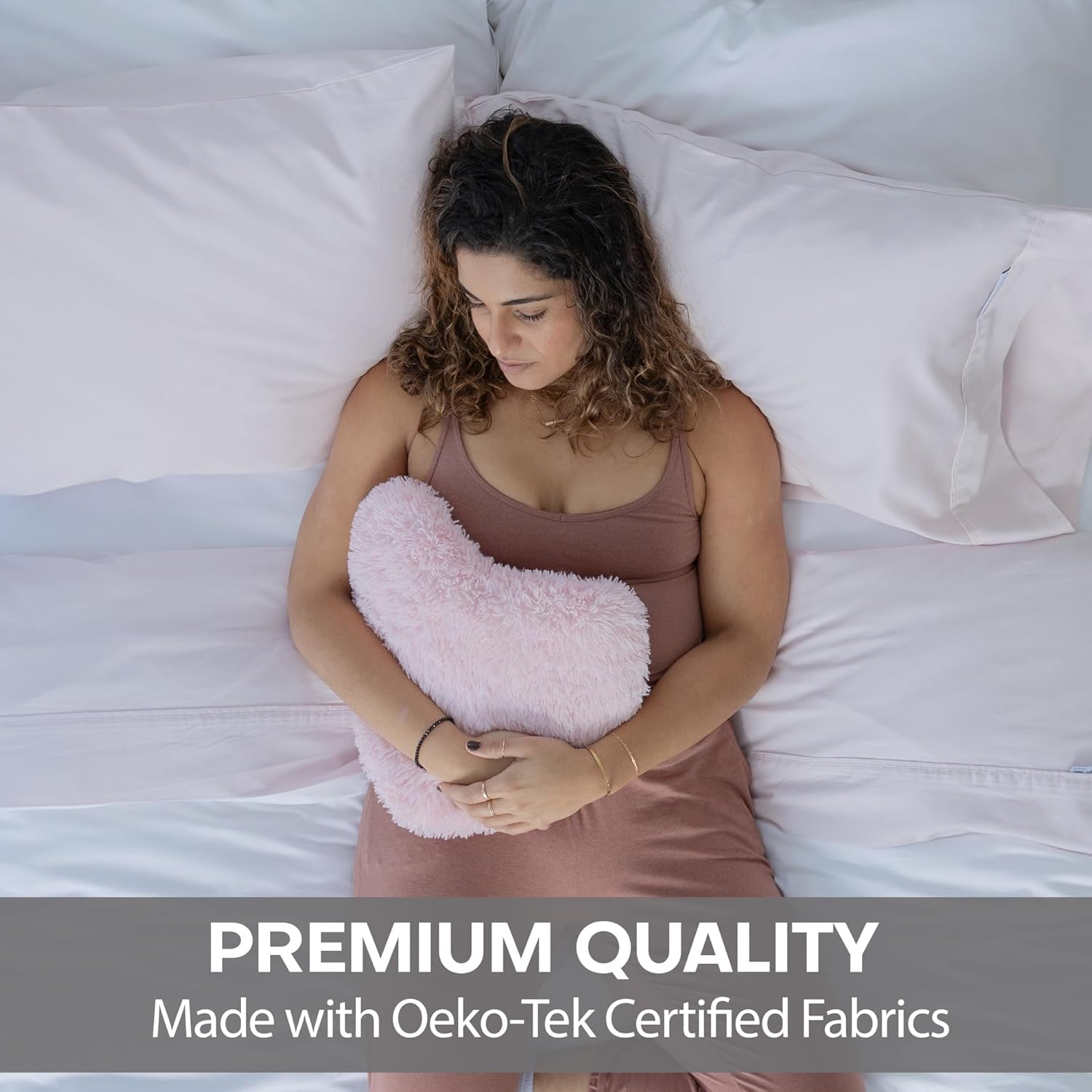 QuickZip Sateen Pillowcase King Size (20” X 39”), Set of 2, 100% Cotton Pillow Covers with Envelope Closure, Bloom