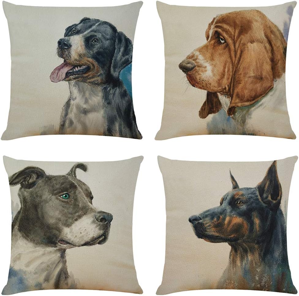 dog themed throw pillows