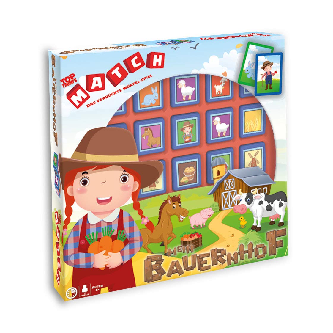 Winning Moves 62646 Match My Farm, Top Trumps Match