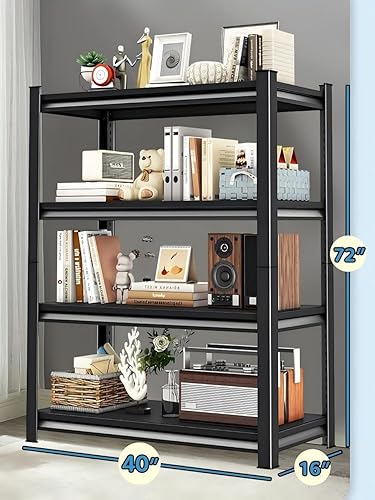 Miniatura 3 de Estantes de almacenamiento de garaje de 1400 libras resistentes, 35 pulgadas de ancho x 16 pulgadas de profundidad x 66 pulgadas de alto, estantes