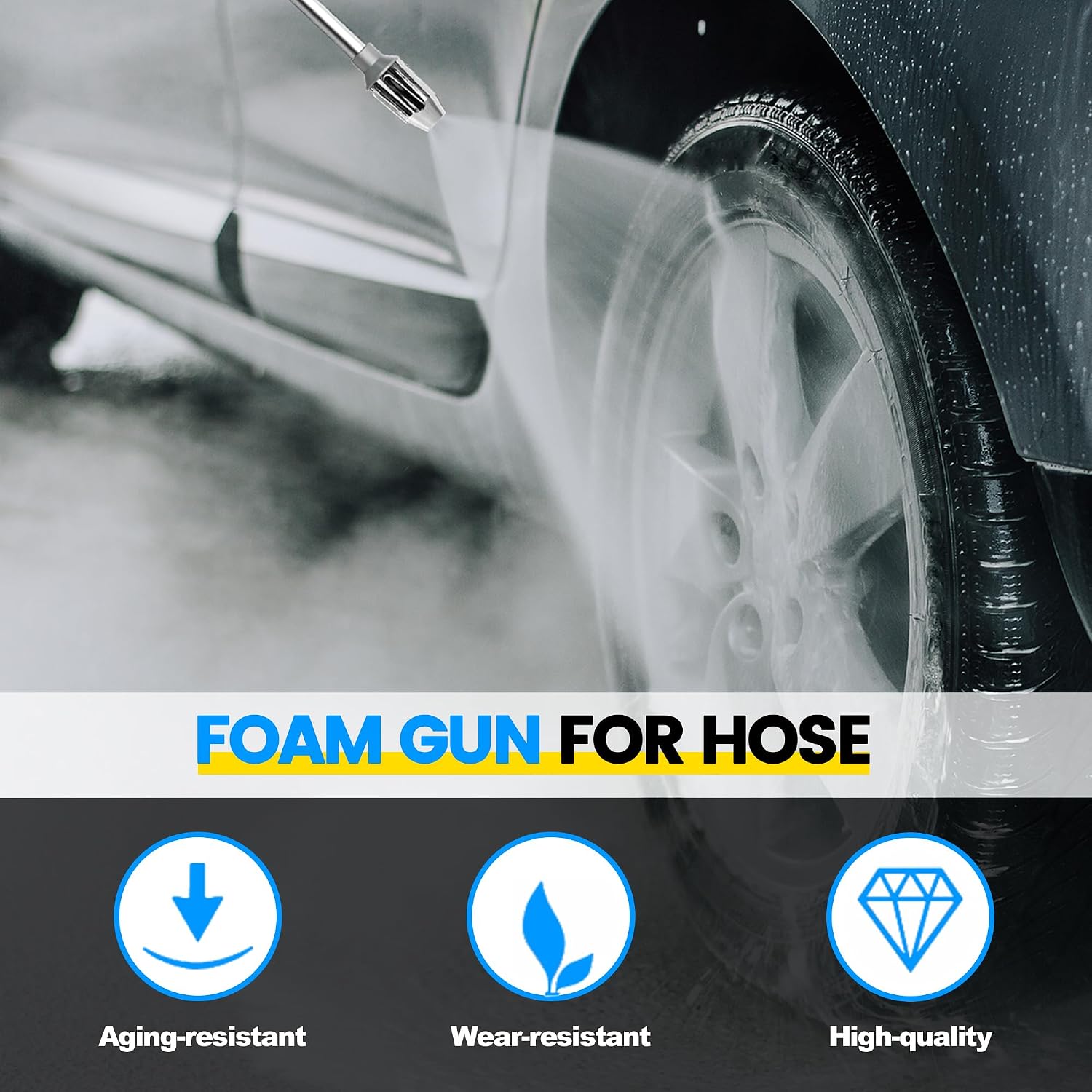 High Pressure Foam Gun for Garden Hose, Nozzle with Soap Dispenser photo 3