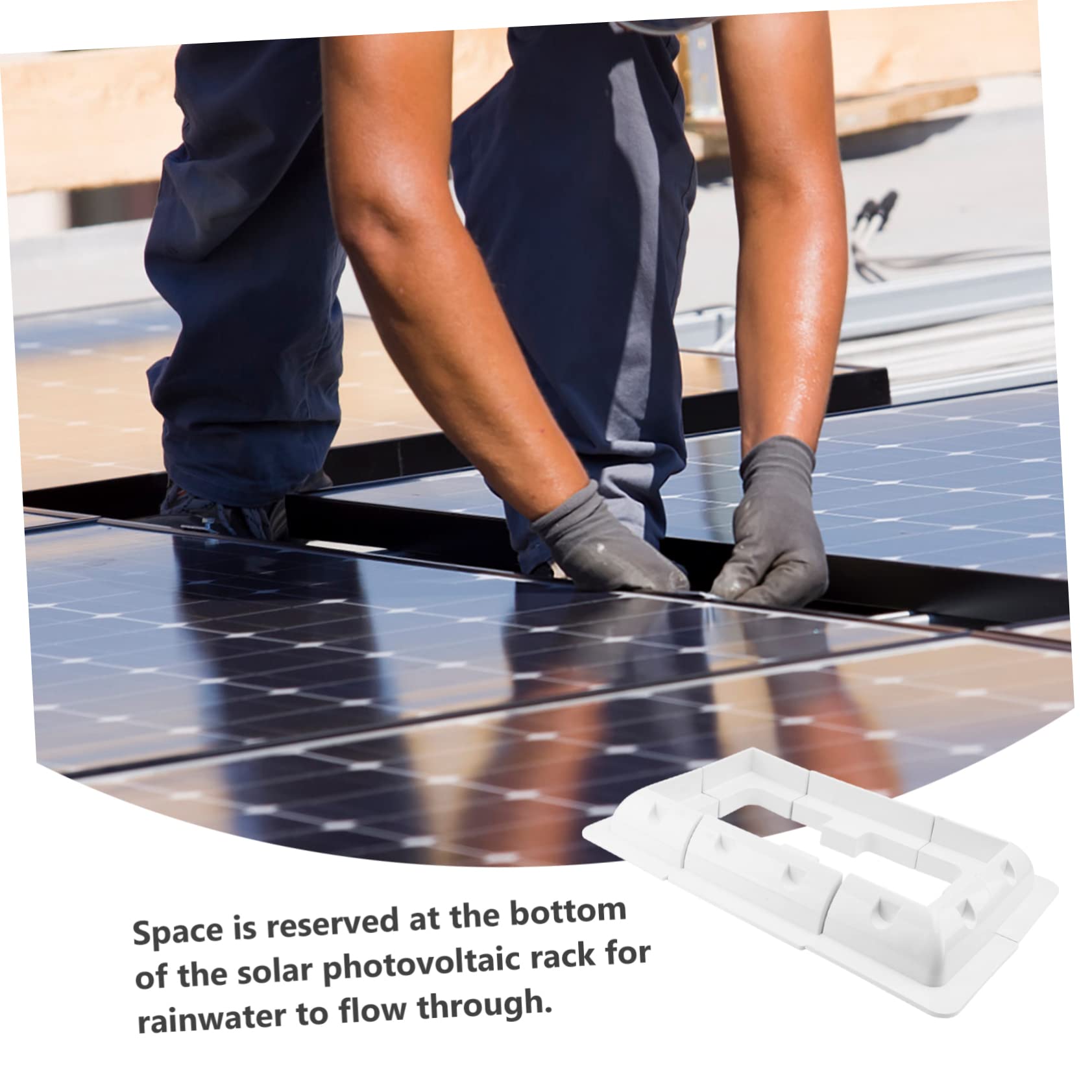 Zestaw Uchwytów Solarnych Na Dach Łódź Jacht Kamper Furgonetkę - 6 Szt Plastikowych Stojaków Abs - -korozyjne Łatwa Instalacja
