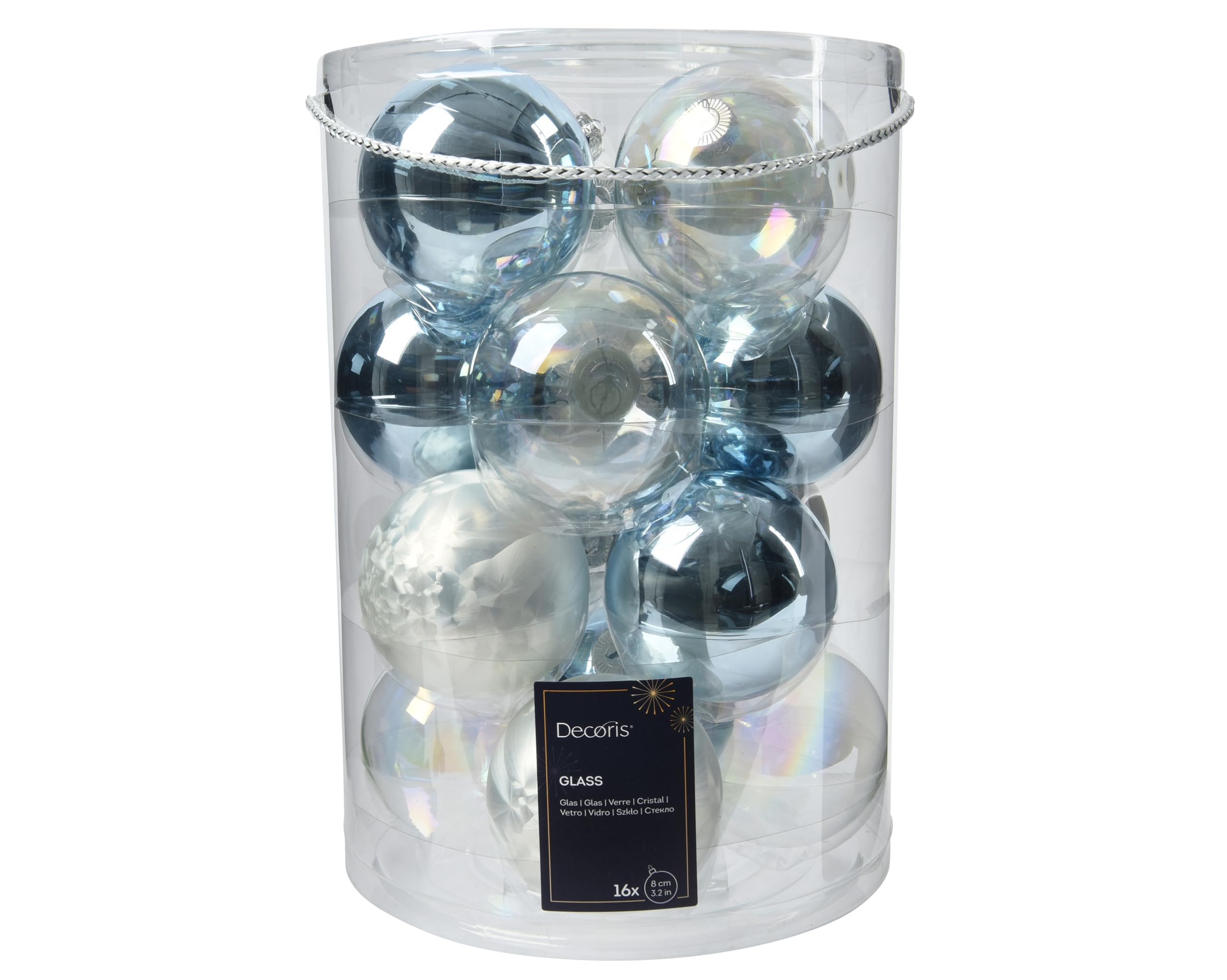 Kaemingk 16 palline per albero di Natale, mix marrone in vetro 35 mm di diametro