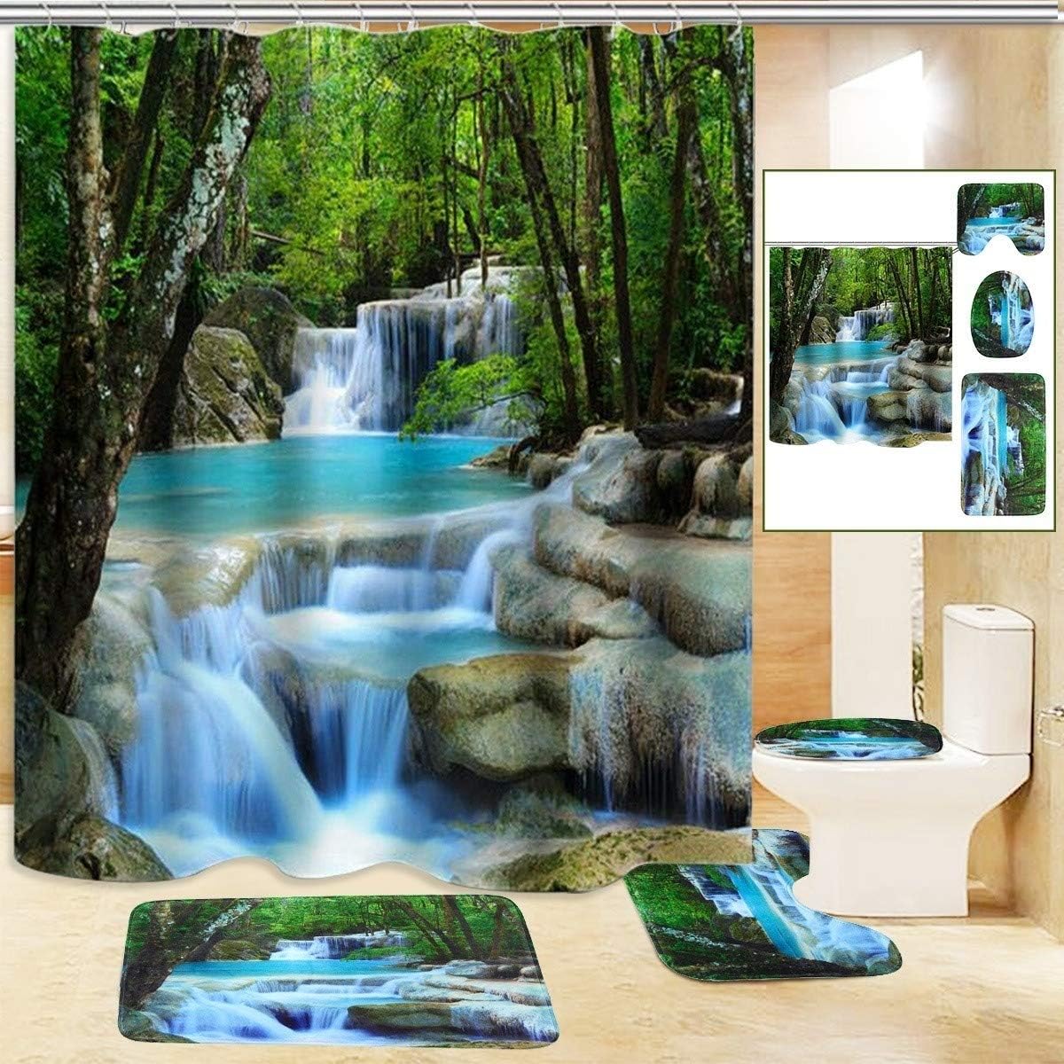 3d shower curtains