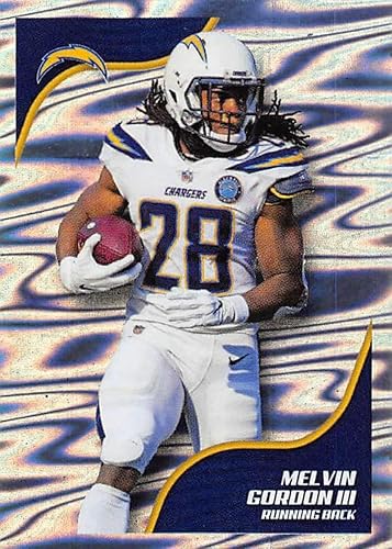 Miniatura 1 de 2019 NFL Football Panini Album Sticker #258 Melvin Gordon III Los Angeles Chargers Foil (2 inches Wide X 2 1/4 Inch Tall Individual Album Sticker)