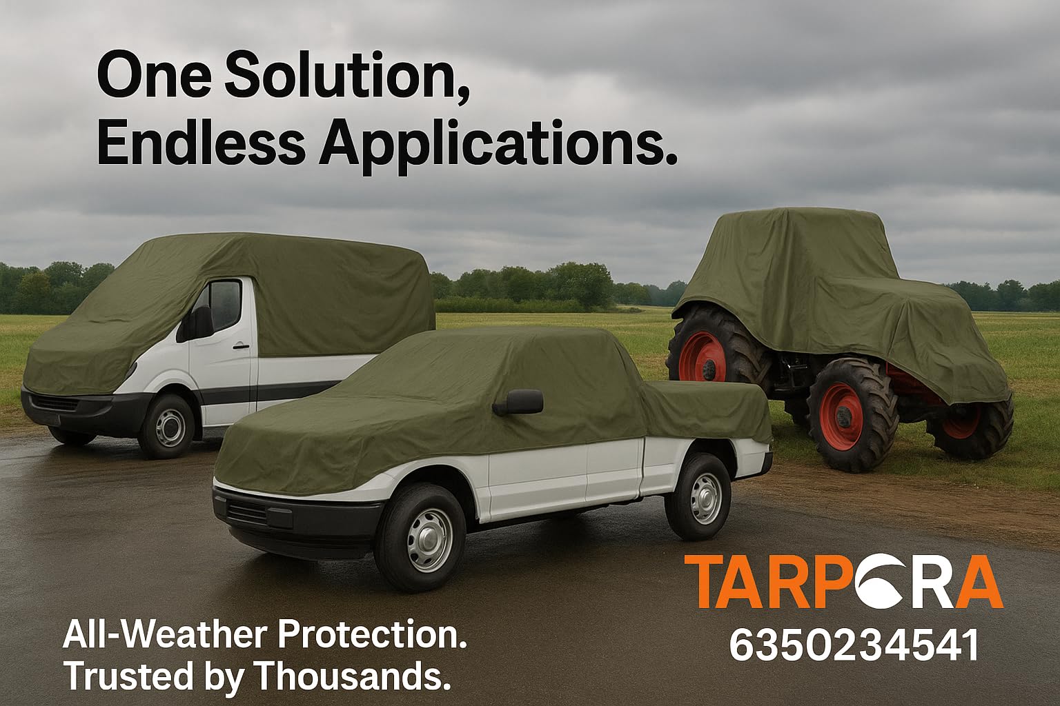 Heavy Duty Canvas Tarpaulin 600 GSM – 100% Water Repellent, UV Resistant, Tearproof, Multipurpose Truck, Garden, Construction & Outdoor Cover with Reinforced Eyelets (Grey, 6 X 6 FT) — Amazon image 5