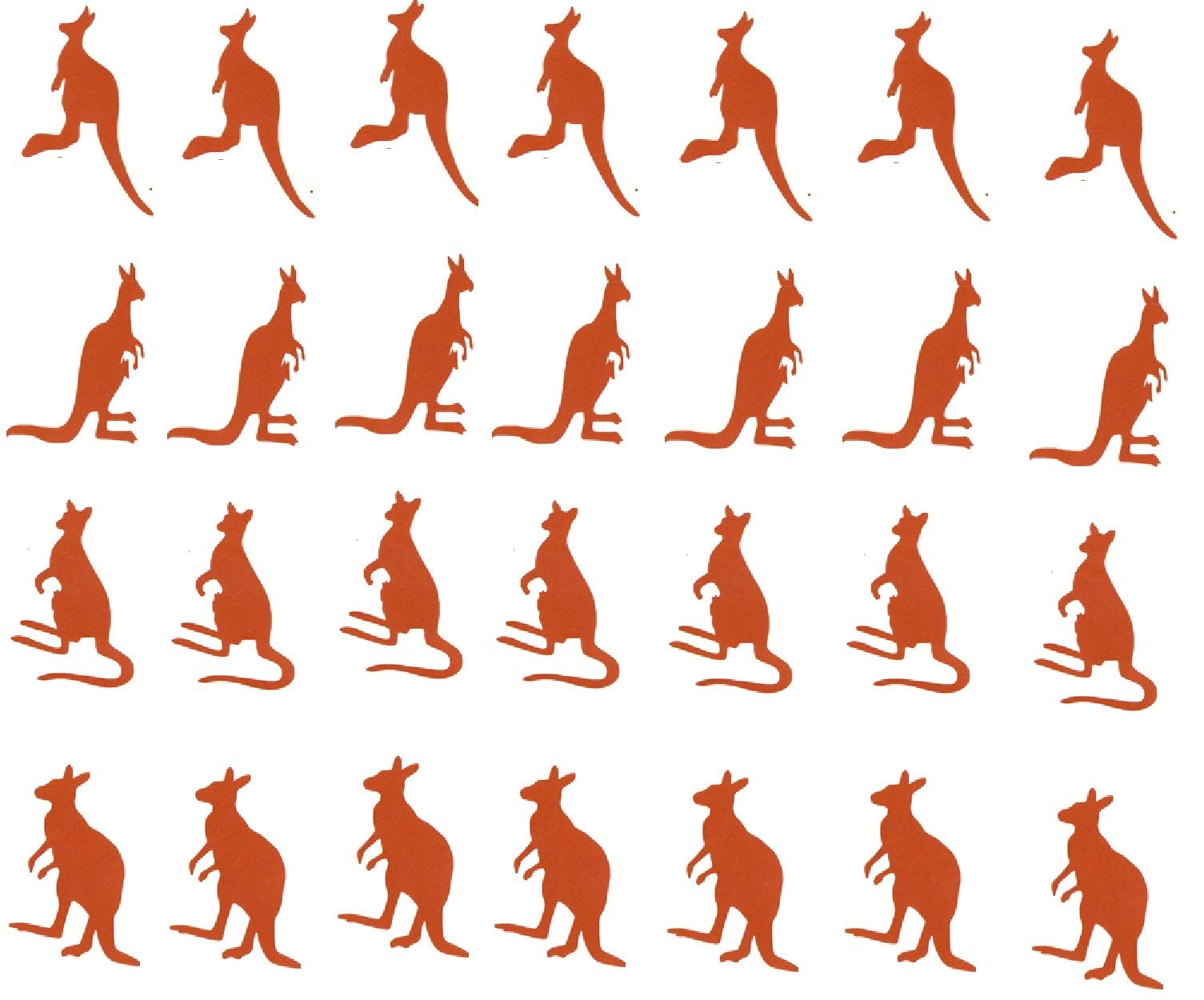Kangaroo Collection (Kangaroo (Brown) Vinyl Stickers)