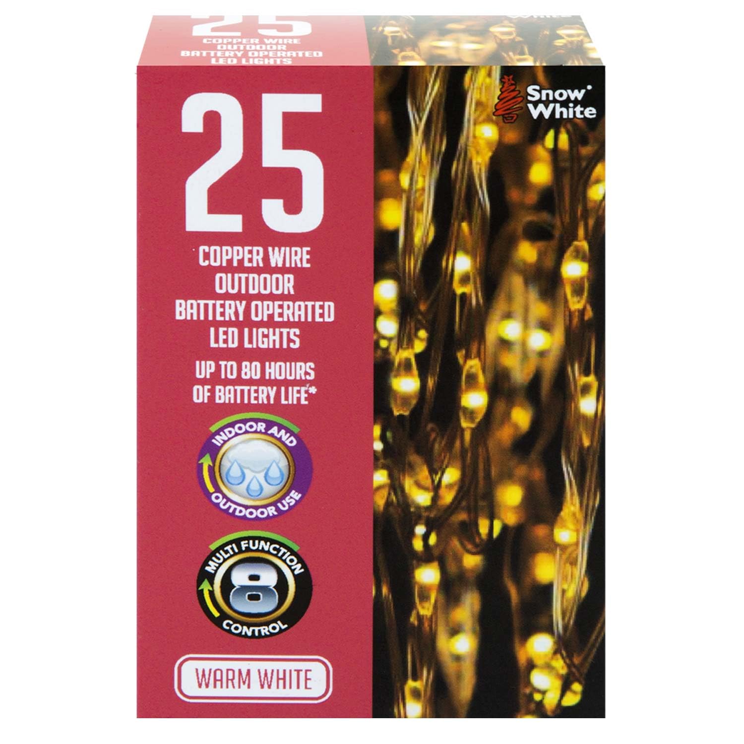 VFM e-Store Copper Wire Lights - White