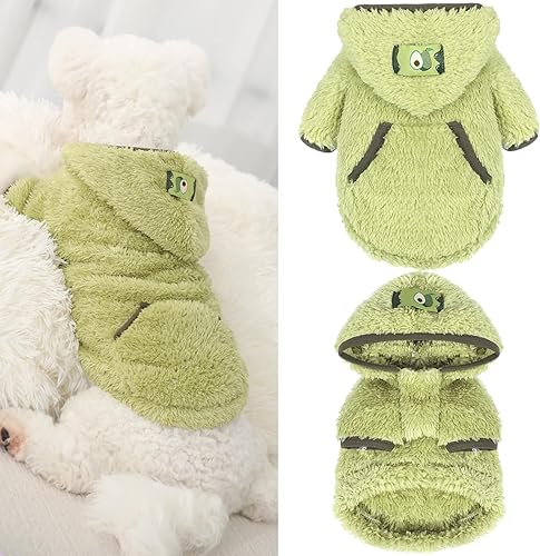 Suéter para cachorros pequeños, suéter cálido de terciopelo mullido, ropa de invierno para perros pequeños, hembras y niños, abrigos para mascotas,