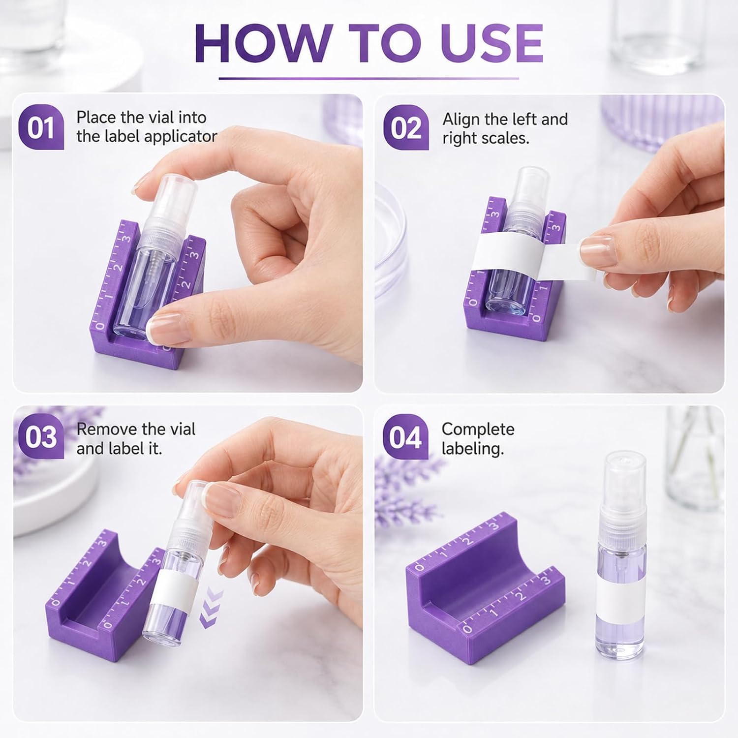 Lndip 3 ml Vial Label Applicator Bottle Labeling Sticker Alignment Tool image 5